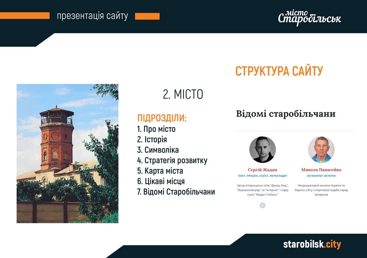 Презентація сайту starobilsk.city слайд 06